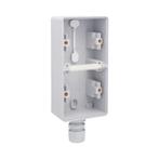 Niko New Hydro onderbak opbouw dubbel grijs IP55 met wartel, Doe-het-zelf en Verbouw, Ophalen of Verzenden, Nieuw