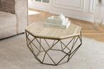 Handgemaakte salontafel DIAMOND 70cm beige travertijn, Huis en Inrichting, Ophalen of Verzenden, Nieuw