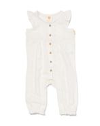 HEMA Newborn jumpsuit broderie gebroken wit, Verzenden, Nieuw