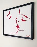 Liesens - Baby kiss me( more handpainted on canvas), Antiek en Kunst