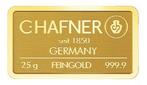 25 gram - Goud .999 - C. Hafner, Germany - Verzegeld en met