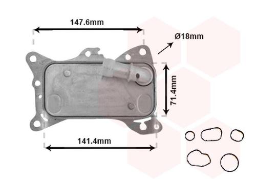 OLIEKOELER VOOR DODGE CALIBER 2007-2012 6511800610, Auto diversen, Auto-accessoires, Nieuw, Ophalen of Verzenden