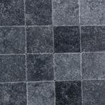 Turks hardsteen zwart getrommeld 10x10