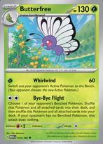 Butterfree 012/165 reverse holo pokemon 151, Ophalen of Verzenden, Nieuw, Losse kaart, Foil