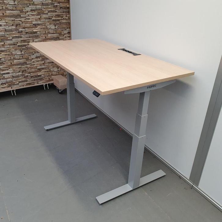 Inofec elektrisch zit-sta bureau | 2-motor - 140x80 cm, Huis en Inrichting, Bureaus, Ophalen of Verzenden