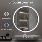 Badkamerspiegel met verlichting - Wandspiegel - 60x60 cm - Y, Huis en Inrichting, Woonaccessoires | Spiegels, Verzenden, Zo goed als nieuw