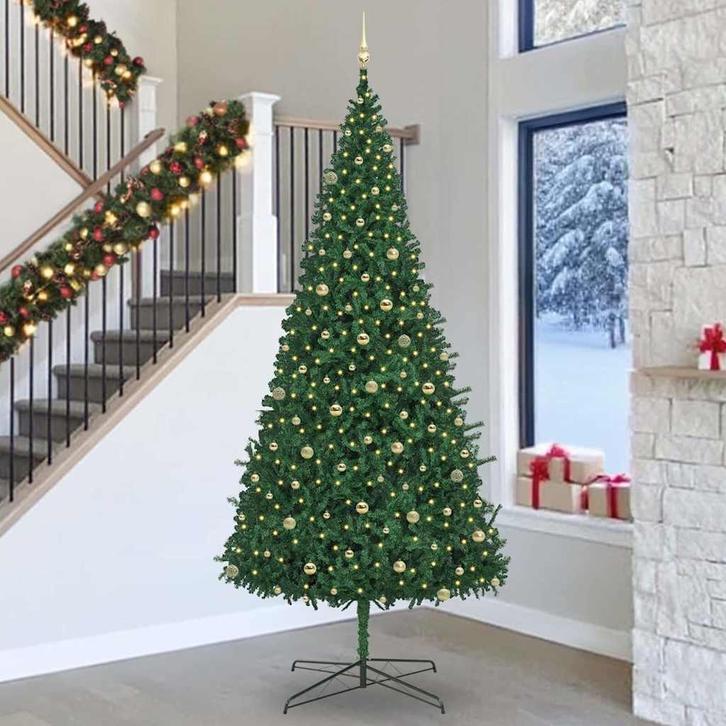 vidaXL Kerstboom met decoratieve touwlichten Groen 400 cm, Diversen, Kerst, Nieuw, Verzenden