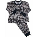 Kinderpyjama - Wildlife/Luipaard - Print Beige/Bruin - Beere, Kinderen en Baby's, Babykleding | Maat 86, Nieuw, Meisje, Ophalen of Verzenden