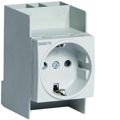 Hager VISION Modulaire Wandcontactdoos (Europese, Doe-het-zelf en Verbouw, Elektra en Kabels, Overige typen, Nieuw, Verzenden