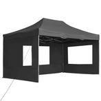 Partytent inklapbaar met wanden 4,5x3 m aluminium antraciet, Verzenden, Nieuw, 2 meter of meer, Partytent