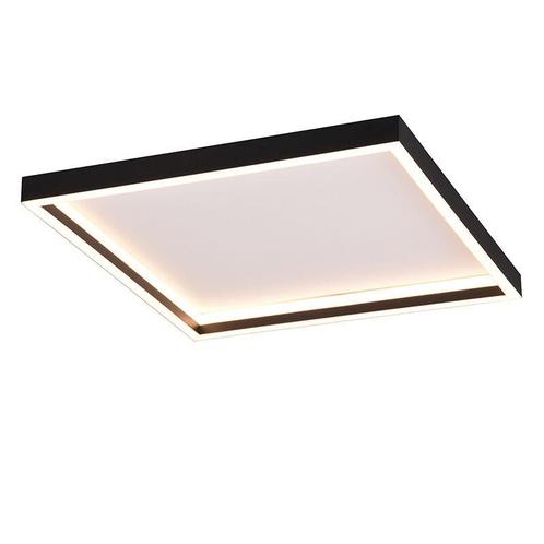 Zwarte plafonnière design, Gilbert, 20W, 3000K LED, Huis en Inrichting, Lampen | Plafondlampen, Nieuw, Metaal, Ophalen of Verzenden