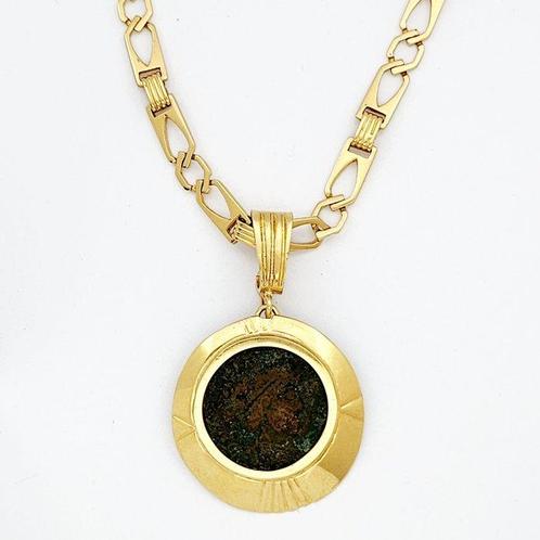 Ketting met hanger - 18 karaat Geel goud, Sieraden, Tassen en Uiterlijk, Antieke sieraden
