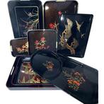 Japanse lakschotelcollectie – Maki-e bloem- en, Antiek en Kunst