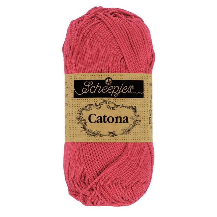 Scheepjes Catona - 10g - 258 Rosewood, Hobby en Vrije tijd, Breien en Haken, Breien of Haken, Nieuw, Wol of Garen, Ophalen of Verzenden