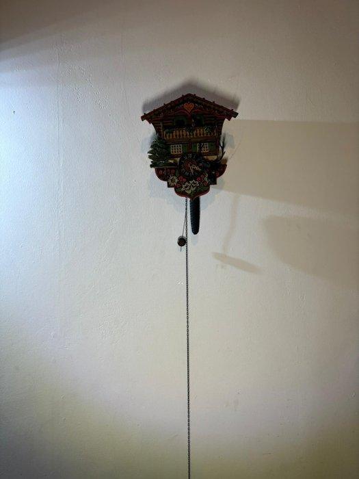 Klok - Hout, Messing - 1950-1960, Antiek en Kunst, Antiek | Klokken