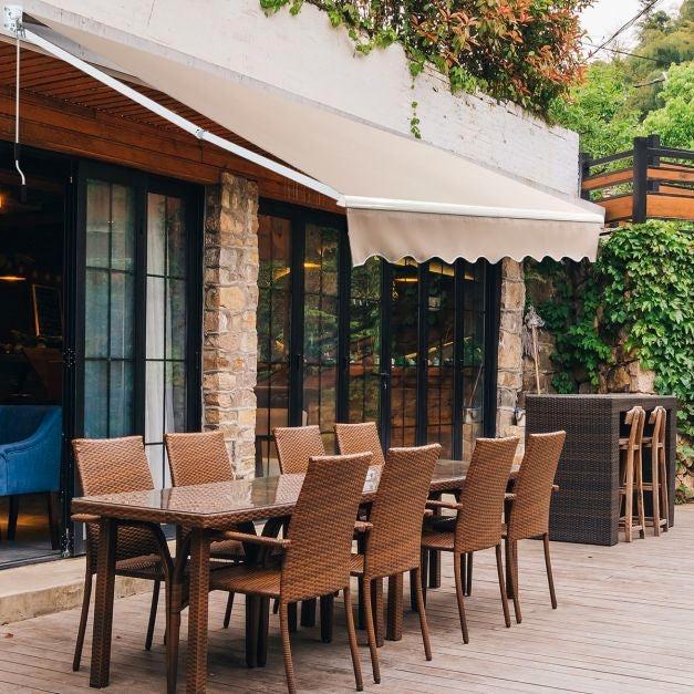 2dekans | Coast Zonnescherm – Uitschuifbaar & Waterdicht –, Tuin en Terras, Zonneschermen, Zo goed als nieuw, Ophalen of Verzenden