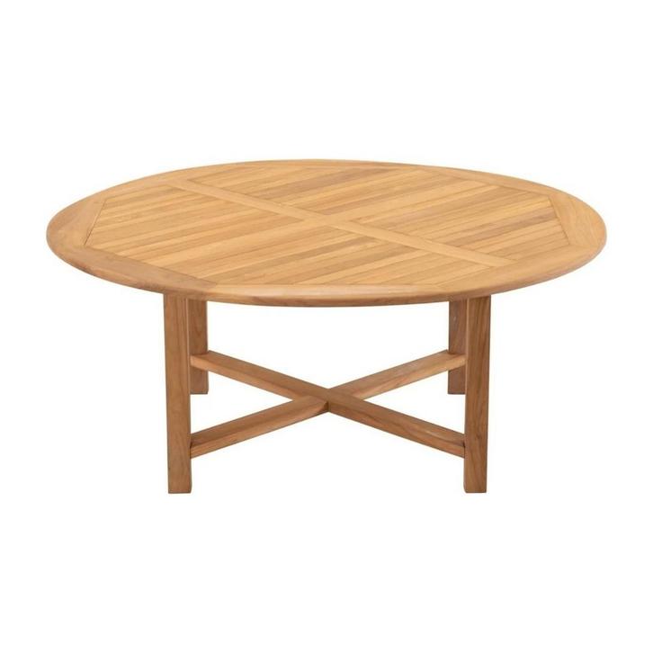 Teak tafel ø180x75cm, Huis en Inrichting, Stoelen, Nieuw, Ophalen of Verzenden