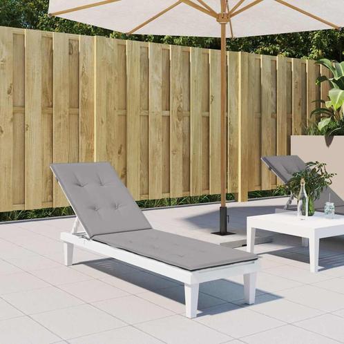 vidaXL Terrasstoelkussen (75+105)x50x4 cm grijs, Huis en Inrichting, Woonaccessoires | Kussens, Grijs, Nieuw, Verzenden