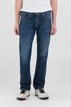 -30% Replay  Replay Waitom regular fit  maat 34-34, Kleding | Heren, Verzenden, Nieuw, Blauw