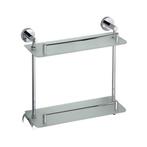 Dubbele Glazen Planchet Sapho X-Round 40x40 cm Chroom /, Ophalen of Verzenden, Nieuw, Chroom, Bad
