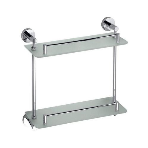 Dubbele Glazen Planchet Sapho X-Round 40x40 cm Chroom /, Doe-het-zelf en Verbouw, Sanitair, Bad, Nieuw, Chroom, Ophalen of Verzenden