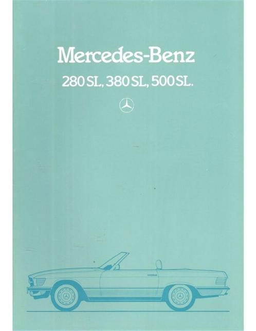 1984 MERCEDES BENZ SL BROCHURE ENGELS, Boeken, Auto's | Folders en Tijdschriften