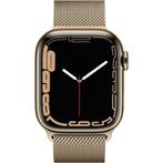 Apple Watch Series 7 45mm Cellular Goud Stainless Steel G..., Telecommunicatie, Mobiele telefoons | Apple iPhone, Ophalen of Verzenden