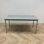 Tweedehands kantinetafel Artifort 160x80 cm, grijs blad -, Ophalen of Verzenden, Gebruikt, Bureau