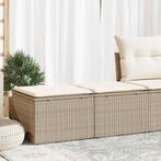 vidaXL 2-delige Loungeset met kussens poly rattan acacia, Verzenden, Nieuw, Rotan, Loungeset