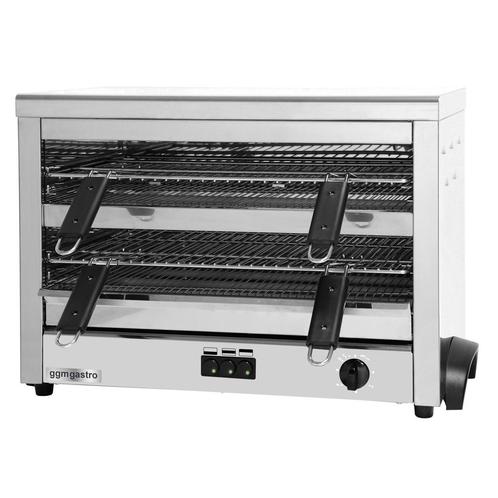 GGM Gastro | Maxi toaster / Salamander - 4,5 kW - 2 planken, Witgoed en Apparatuur, Ovens, Inbouw, Verzenden