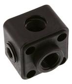 Muurplaat 5-weg Verdeler G1/2 Kunststof, Verzenden, Nieuw