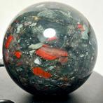 Fine Blood Stone Sphere Bol - Hoogte: 11.21 cm - Breedte: