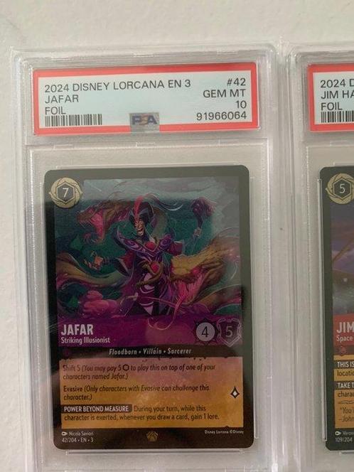 disney lorcana - 2 Graded card - Legendaire foil chap 3 -, Verzamelen, Overige Verzamelen