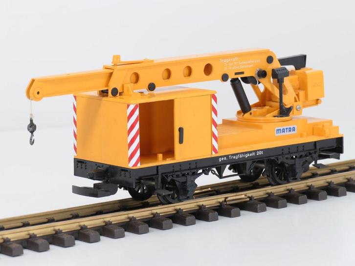 LGB 4042 B Matra Kraan wagon (Goederenwagons Standaard), Hobby en Vrije tijd, Modeltreinen | Overige schalen, Wagon, Gebruikt