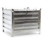 Stapelbak staal anti-diefstal met deksel, Ophalen of Verzenden