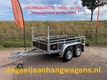 Degelijke Syma dubbelas bakwagens 257 x 131cm compleet beschikbaar voor biedingen