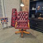 Chesterfield Gainsborough Bureaustoel - Antiek Rood, Ophalen of Verzenden, Nieuw
