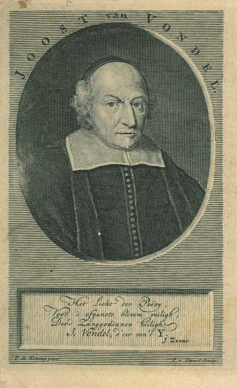 Portrait of Joost van den Vondel, Antiek en Kunst, Kunst | Etsen en Gravures