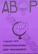 vintage poster 1979 -  Oprichtingscongres ABOP (lijst optie), Verzenden, Nieuw, Overige onderwerpen, Met lijst