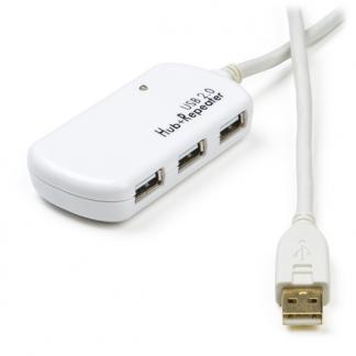 Actieve USB verlengkabel | 12 meter | USB 2.0, Computers en Software, Pc- en Netwerkkabels, Nieuw, Verzenden