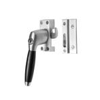 Raamsluiting mat nikkel met slot Klassiek links - voor dr..., Doe-het-zelf en Verbouw, Hang- en Sluitwerk, Ophalen of Verzenden