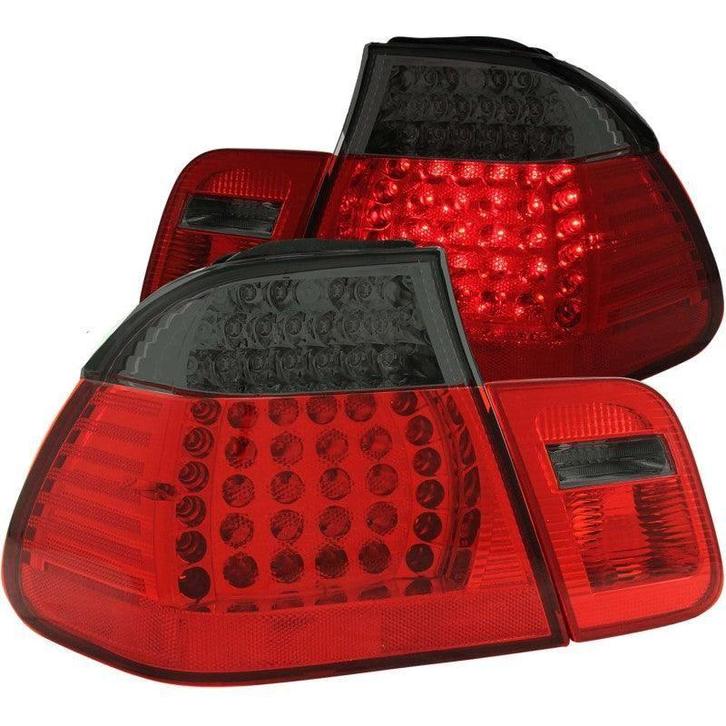 ANZO 1999-2001 BMW 3 Series E46 LED Taillights Red/Smoke 2pc, Auto-onderdelen, Verlichting, Ophalen of Verzenden