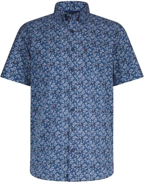 State Of Art Short Sleeve Overhemd Leafs Navy maat L Heren, Kleding | Heren, Overhemden, Blauw, Nieuw, Verzenden