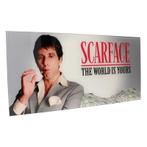 (Pre-order) Scarface Glass Poster The World Is Yours (Gre..., Hobby en Vrije tijd, Verzenden, Zo goed als nieuw