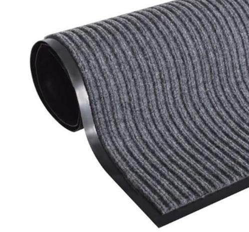 Deurmat XXL - 240 x 120 cm – grijs geribbeld, Tuin en Terras, Deurmatten, Nieuw, Ophalen of Verzenden