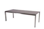 4 Seasons Outdoor Goa tafel RVS met HPL blad dark grey 220, Nieuw, Ophalen of Verzenden