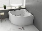 Veiling - Whirlpool Massagebad - Wit - Hoekbad - 138x138x68c, Nieuw