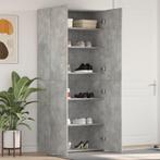 vidaXL Schoenenkast 80x35,5x180 cm bewerkt hout betongrijs, Verzenden, Nieuw