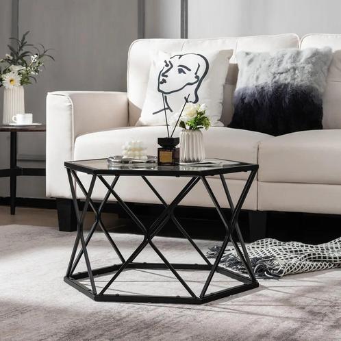 Tweedekans | Coast salontafel zeshoekige bijzettafel gemaakt, Huis en Inrichting, Tafels | Salontafels, Zo goed als nieuw, Ophalen of Verzenden