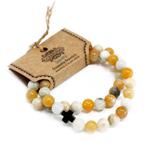 Edelstenen Vriendschaps Armbanden - Loyalty - Amazonite & Ye, Ophalen of Verzenden, Nieuw